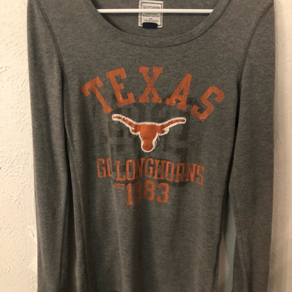 pink victoria secret longhorn long sleeve top!